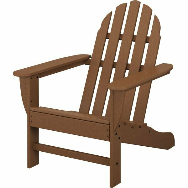 Polywood AD4030TE Teak Classic Adirondack Chair 633AD4030TE